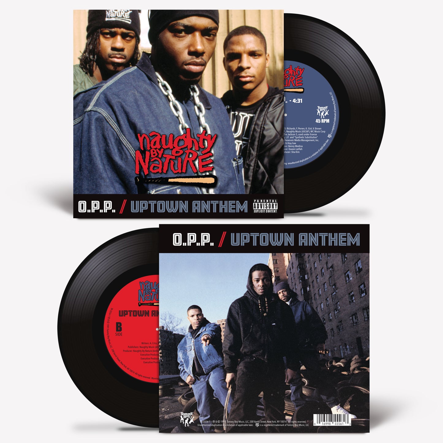Naughty By Nature: O.P.P./Uptown Anthem 7" Vinyl